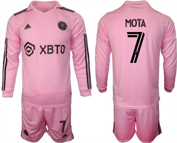 Men's Inter Miami CF #7 Mota 2023-24 Pink Home Soccer Jersey Suit,We sell and wholesale Men's Inter Miami CF #7 Mota 2023-24 Pink Home Soccer Jersey Suit on line form chian!